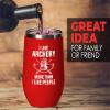 Archery Red Edition Wine Tumbler 12oz - Like Archery More - Funny Gift For Archery Coach Athlete Hunt Target Shot Trainer Arrow Bow Sport view 2
