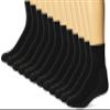 Hanes Mens Socks, X-temp Cushioned Ankle 12-pack, Black - 12 Pack, 12-14 US view 1