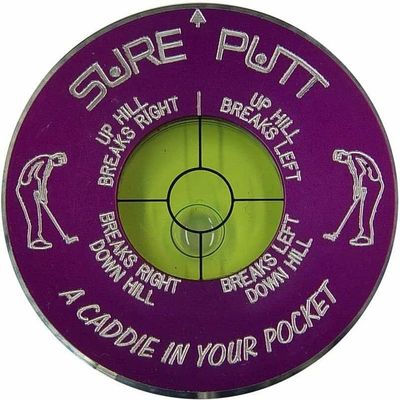 Sure Putt Pro - Golf Putting Aid & Green Reader - Purple - Golf Training Aid - Learn to Read Greens & Lower Your Scores - Golf Gift