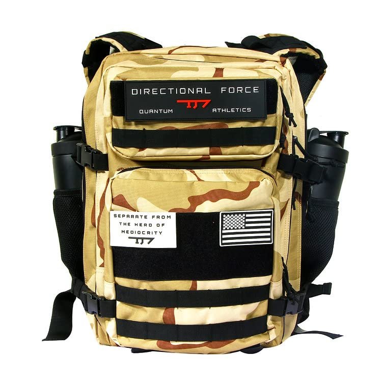 Directional Force | D1 Series Tactical Backpack | Durable Backpack with Multiple Storage Compartments | Performance Apparel & Products (Desert Camo)
