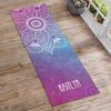 Personalization Universe Mandala Personalized Yoga Mat, Non-Slip with Name Customization, Thick Workout Mat for Yoga, Pilates and Gym, Easy Portability, Available in 4 Stylish Colors view 2