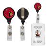 Desert Cactus University of Louisville Retractable Badge Holder Cardinals U of L Cards ID Reel with Ticket Clip for Lanyard, Work, School & Office Access view 1