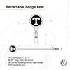 Desert Cactus University of Tennessee Retractable Badge Holder UT Knoxville Volunteers Vols ID Reel with Ticket Clip for Lanyard, Work, School & Office Access view 2