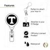 Desert Cactus University of Tennessee Retractable Badge Holder UT Knoxville Volunteers Vols ID Reel with Ticket Clip for Lanyard, Work, School & Office Access view 3