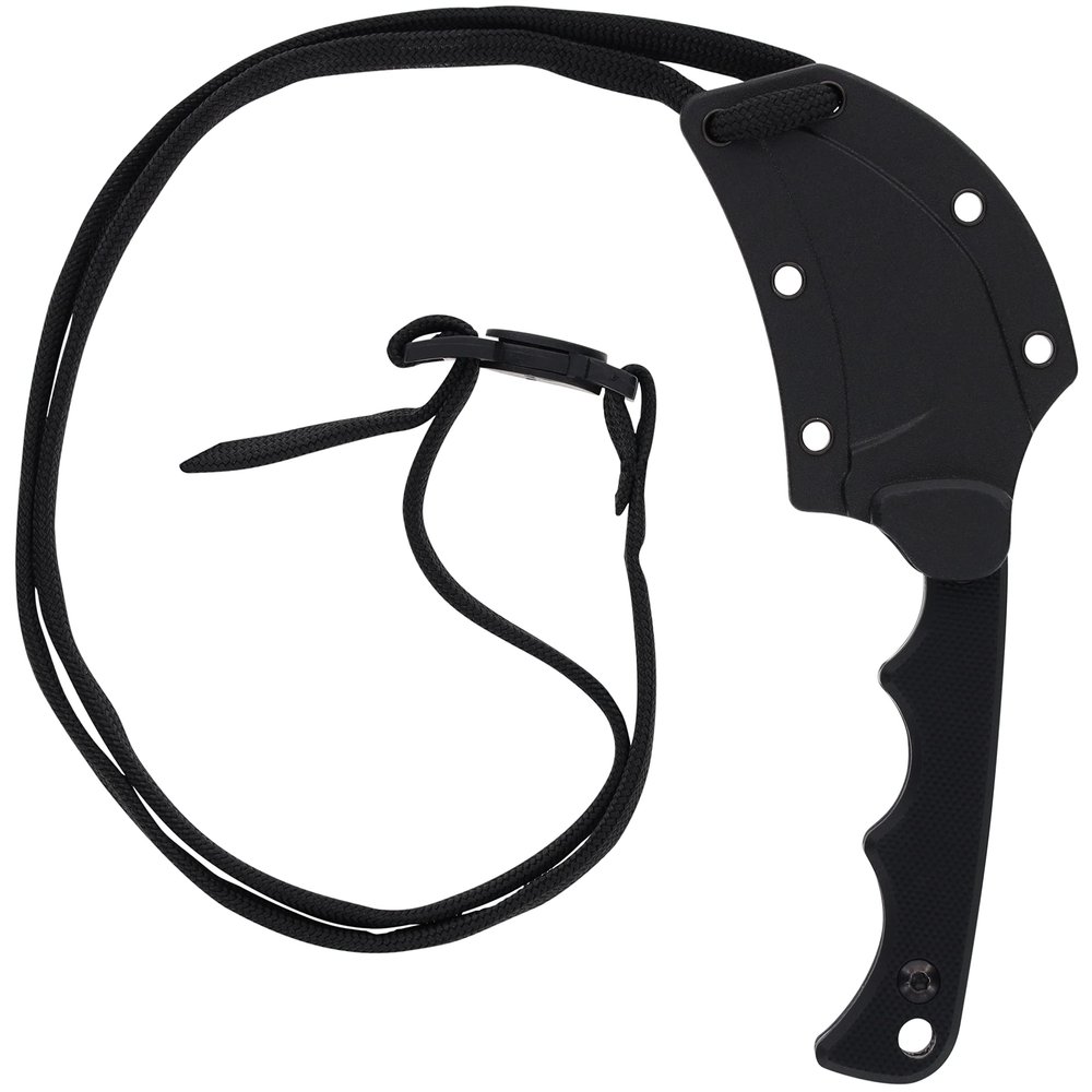 Smith&Wesson Accessories (8HT64) Smith & Wesson H.R.T Karambit Neck Knife 5.2 in Overall Length with 2 in Blade Length and Breakaway Lanyard,Black