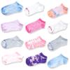 Hanes Girls' No Show Socks, 12-Pair Pack, Assorted Colors & Prints, Ankle-Length, Cushioned, Regular Fit, Lightweight, Machine Washable view 1