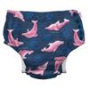 i play. by green sprouts Reusable, Eco Snap Swim Diaper with Gussets, UPF 50, Patented Design, STANDARD 100 by OEKO-TEX Certified - Navy Amazon River Dolphin - 24 mo view 1