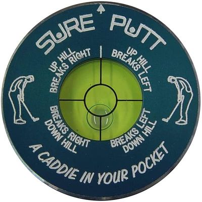 Sure Putt Pro - Golf Putting Aid & Green Reader - Blue - Golf Training Aid - Learn to Read Greens & Lower Your Scores - Golf Gift