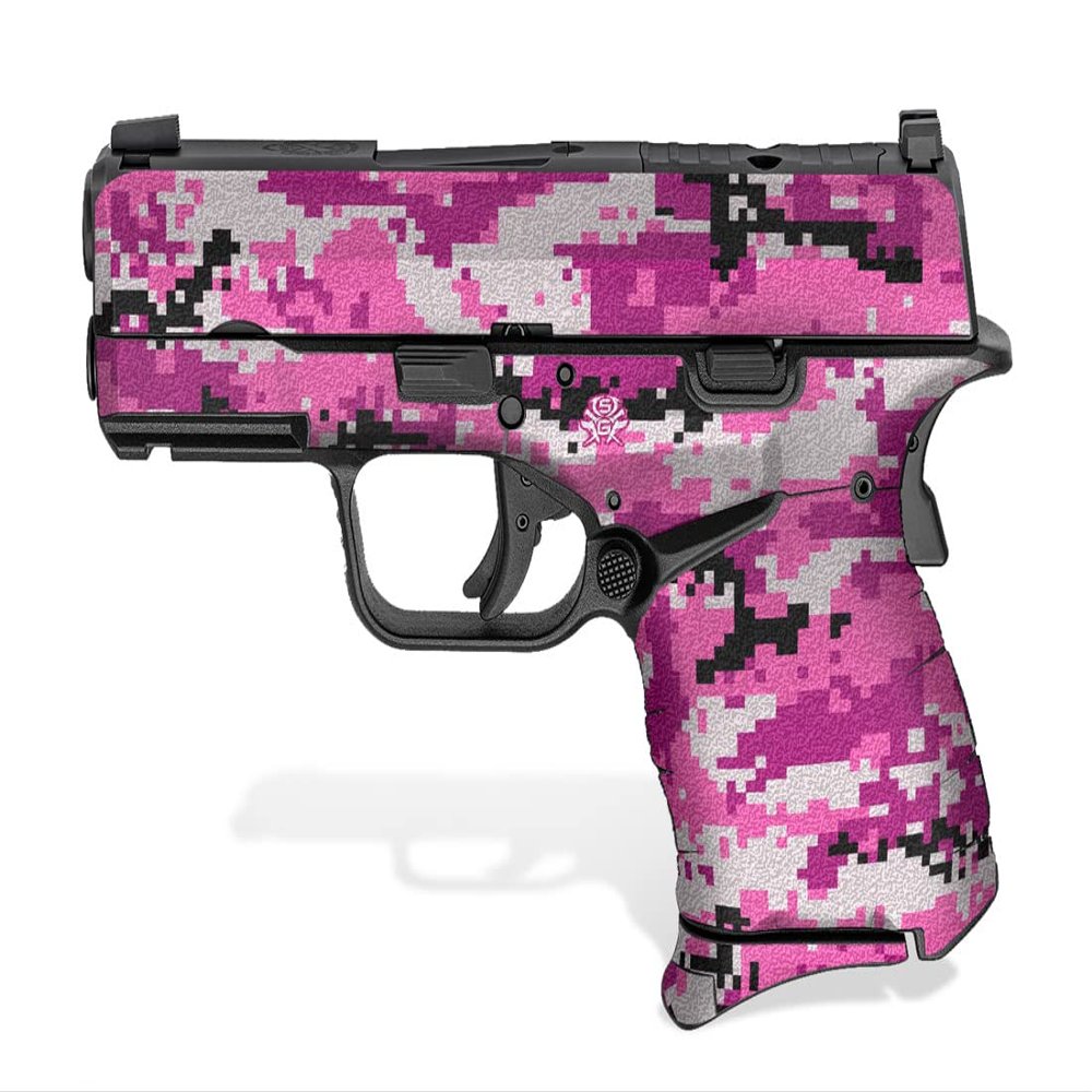 Decal Grip for Springfield XD-S Mod.2 3.3" 9mm (Digital Camo - Pink)