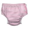 i play. by green sprouts Reusable, Eco Snap Swim Diaper with Gussets, UPF 50, Patented Design, STANDARD 100 by OEKO-TEX Certified - Light Pink Pinstripe - 18 mo view 1