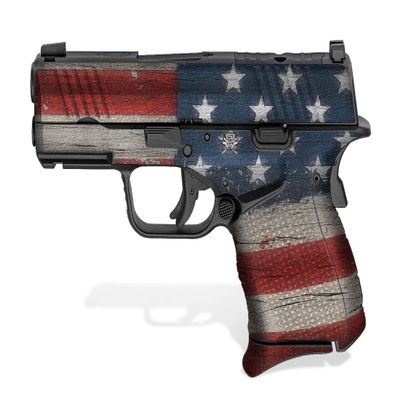 Textured Vinyl Decal Skin Kit for Springfield XD-S Mod.2 3.3" 9mm (Old Glory)