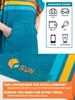 SUN CUBE Men's Surf Poncho Changing Robe with Hood, 44 Inches, Sunset Blue, Polyester view 3