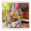 GEM QUAD ROLLER SKATES - Holographic Blue, Size 7-10 view 4