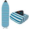 SUN CUBE Surfboard Sock Cover, Protective Surf Bag for Surfing Board, Light Stretchy Surfbag Sleeve for Funboard, Hybrid (7'0'', Sea Blue) view 1