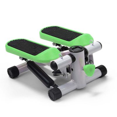 YSUEFIJO Mini Stepper Exercise Machine, Stair Stepper with Resistance Band, Fitness Stepper Step Machine, Compact Exercise Equipment, for Workout at Home (Green)
