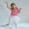 Happy Birthday T-Shirt (Girls 1 to 12) Sassy Kids Party Tee - Sweet Baby/Toddler Outfit 4T Mauve Heather SS view 2