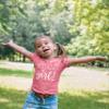 Happy Birthday T-Shirt (Girls 1 to 12) Sassy Kids Party Tee - Sweet Baby/Toddler Outfit 4T Mauve Heather SS view 3