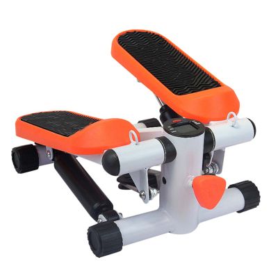 YSUEFIJO Mini Stepper Exercise Machine, Stair Stepper with Resistance Band, Fitness Stepper Step Machine, Compact Exercise Equipment, for Workout at Home (Orange)