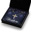 Cross Dancing Necklace Cross Necklace Jewelry Gifts for Women Daughter Granddaughter Best Friend Sister God Daughter Mother for Birthday Christma view 3