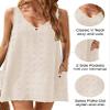 Blooming Jelly Womens Casual Sun Summer Dresses Sexy Swimsuit Cover Up V Neck Sleeveless Dress (Large, Beige) view 2