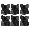 PATIKIL Dart Flights, 6 Pack PET Standard Darts Accessories Replacement Parts for Soft Tip Steel Tip, Spotted Style, Black, Gray view 1