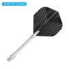PATIKIL Dart Flights, 6 Pack PET Standard Darts Accessories Replacement Parts for Soft Tip Steel Tip, Spotted Style, Black, Gray view 4