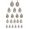 20 PCS Fishing Sinker Designed in Water Drops Shape Ferroalloy Fishing Sinker Set Fishing Sinker Set Fishing Sinker Set with 360 Degree Rotation Swivel view 1