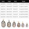 20 PCS Fishing Sinker Designed in Water Drops Shape Ferroalloy Fishing Sinker Set Fishing Sinker Set Fishing Sinker Set with 360 Degree Rotation Swivel view 2
