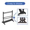 JOYWAVE Aluminium Fishing Rod Holders, Portable Fishing Rod Rack, Holds Up to 24 Rods, Modern Matte Black, 27.9x12.6x27.5 inches view 3