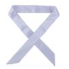 Yizelli Skinny Neck Scarf Solid Color 39.30 Inches Long Narrow Neckerchief Satin Hairband Wristband for Women (Grey) view 1