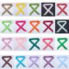 Yizelli Skinny Neck Scarf Solid Color 39.30 Inches Long Narrow Neckerchief Satin Hairband Wristband for Women (Dark Green) view 2