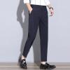 Maiyifu-GJ Men's Business Comfort Pant Casual Straight Fit Tapered Wedding Suit Pant Classic Lightweight Loose Fit Trousers (Blue,31) view 2