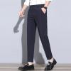 Maiyifu-GJ Men's Business Comfort Pant Casual Straight Fit Tapered Wedding Suit Pant Classic Lightweight Loose Fit Trousers (Blue,31) view 4