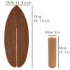 Balance Board Indoor Surfboard Surf Style Home Fitness with Wheel for Exercise, Athletic Training and Board Sports - Fun Workout Equipment For Balance, Stability and Improving Core Strength view 2