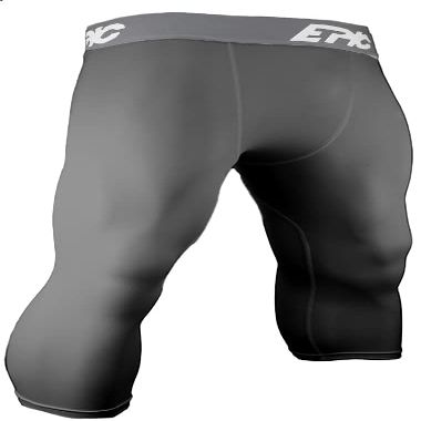 Epic Adult 3/4 Length Compression Tights Or Leggings Grey M