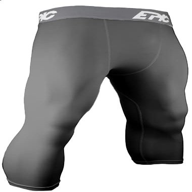 Epic Adult 3/4 Length Compression Tights Or Leggings Grey M
