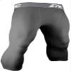 Epic Adult 3/4 Length Compression Tights Or Leggings Grey M view 1