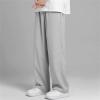 Maiyifu-GJ Men's Loose Fit Dress Pant Classic Casual Wide Leg Suit Pant Solid Color Lightweight Business Trousers Streetwear (Light Grey,3X-Large) view 4