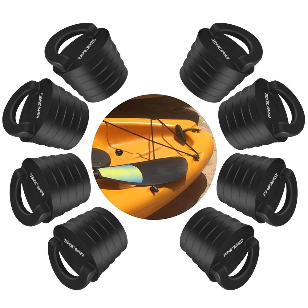 AMURS Kayak Scupper Plug Kit Scupper Plugs Drain Holes Stopper with Silicone Handle Universal Kayak Plugs for sit on top of Kayak Canoe Boat