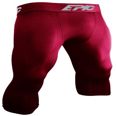 Epic Adult 3/4 Length Compression Tights Or Leggings Red L