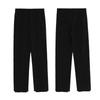 Men's Stylish Loose Fit Pant Baggy Straight Leg Casual Suit Pant Lightweight Business Comfort Trouser (Black,X-Large) view 2