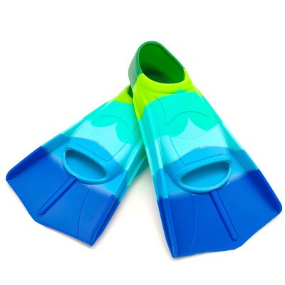 Swimming Training Fins,Kids Swim Fins,Comfortable Swimming Flippers Suitable for Children,Beginners,Girls,Boys,Adults (L, 2C-DarkGreen)