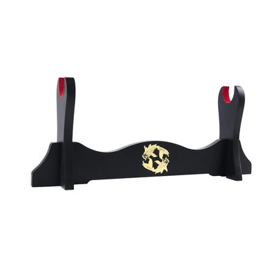 GUIIYLGG Sword Holder Japanese Velvet Padded Katana Stand Samurai Display Rack Support All Tanto Sword yin and yang 1 Tier