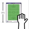 The Coacher Premium Dry Erase Magnetic Lacrosse Coaching Coach Board Clipboard - Double-Sided - Made in The USA - Lacrosse Training Aids Equipment Gear (20 Ceramic Player Magnets) view 4