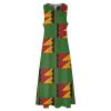 African Kente Print Women's Sleeveless Dresses Casual Maxi Long Dress Tank Dress Beach Dress L view 4