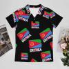 Eritrean Flag Men's Polo Shirt Regular-Fit Short Sleeve T-Shirt Stretch Top view 3