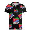 Eritrean Flag Men's Polo Shirt Regular-Fit Short Sleeve T-Shirt Stretch Top view 4