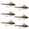 The Fly Fishing Place Tungsten Bead Head Flash Back Prince Nymph Fly Fishing Flies - Set of 6 Flies Hook Size 16 view 1
