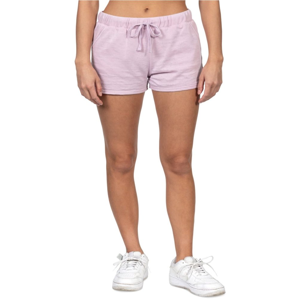 Hurley Womens Burnout Fleece Casual Walking Shorts, Purple, X-Large