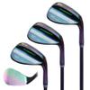 POSSOT Golf Wedge Set Available in 52, 56, 60 Degree with Beautiful Black Color Finish. High-Feedback TPE Material Gripe, Stainless Steel Shaft 35.25 Inch for Man Right Hand view 1